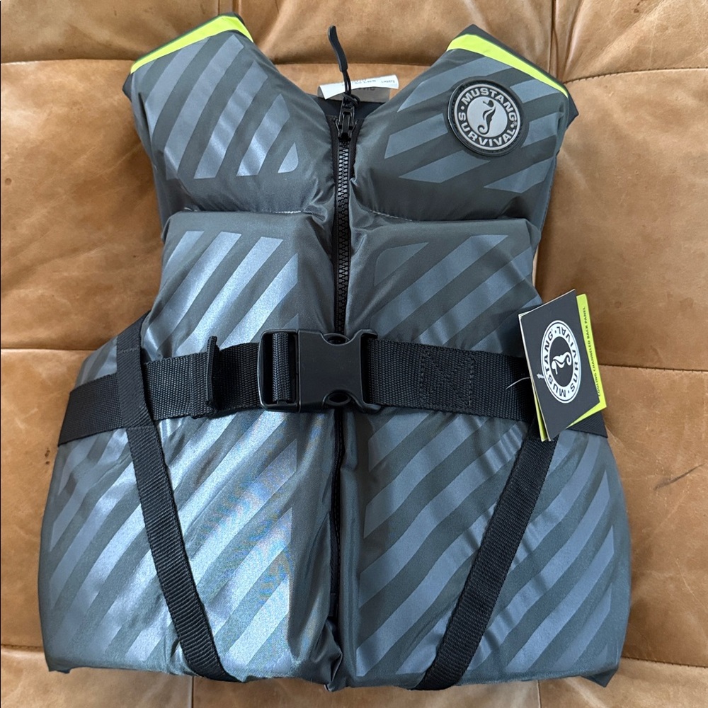 Kids Life Jacket - Gray and Black